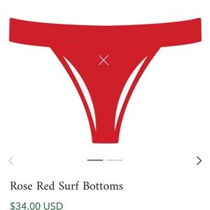 Boutine LA Rose Red surf bottoms